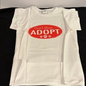 Don’t Shop ADOPT Gildan Ultra Cotton White T-Shirt
